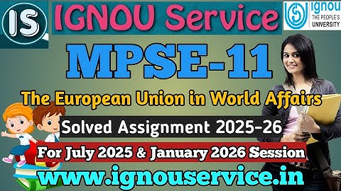 IGNOU MPSE-11 Solved Assignment English Medium 2025-26 For July 2025 and January 2026 Session