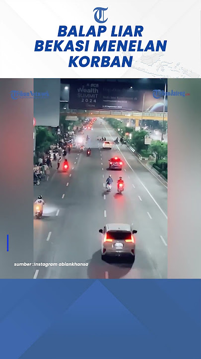 Terekam Detik-detik Balap Liar Menelan Korban, Belasan Motor Hancur