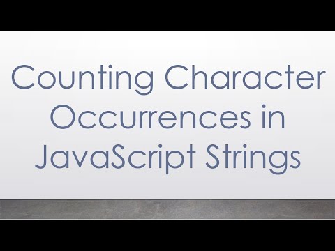 Counting Character Occurrences in JavaScript Strings