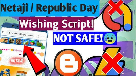 Netaji / Republic Day wishing script 2020 || Admob ads Wishing website safe? ||  2020 wishing script