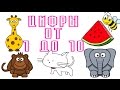 ЦИФРЫ | Развивающий мультфильм Учим цифры до 10!