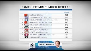 NFL Network's Daniel Jeremiah on His First Mock Draft | The Rich Eisen Show | 1/26/18