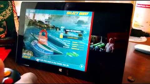 Surface with wireless xbox controller plus multitasking.
