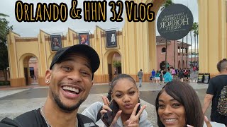 Vacation Vlog to Orlando, FL (HHN 32), All 10 houses done in one night (Stay&Scream)