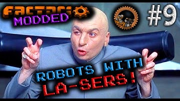 Factorio 0.18: Ep.9 - ROBOTS With Frickin