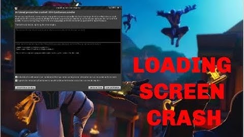 *FIX* Fortnite Loading Screen Crash | Black Screen UE4 Crash