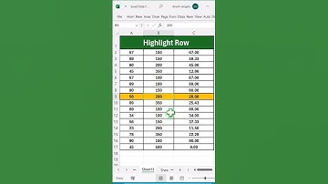 highlight row using conditional formatting 🔥#excel #spreadsheet #excel #exceltips #exceltech