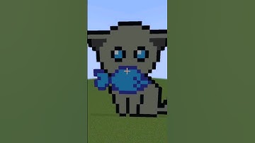 Cat Minecraft Build 😺 || #shorts