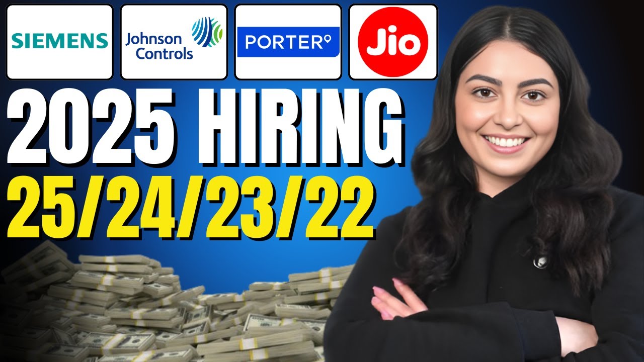 2025 Hiring Alert 🚀 Siemens, Jio, Porter, Johnson Controls | Freshers Apply Now