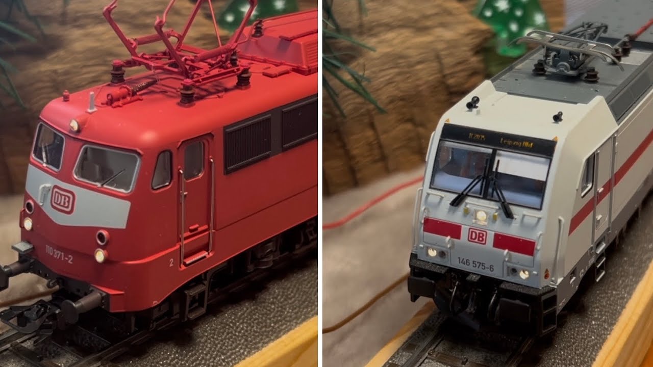 Kurze Doppel Vorstellung von Märklin 37019 BR 110.3 und TRIX 22681 BR 146.5 beide Digital & Sound.