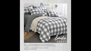 Bedcover Set Sprei Katun Motif Beverly Collection 2 Uk Single Uk 90x200 Uk 100x200 Uk 120x200 4.7