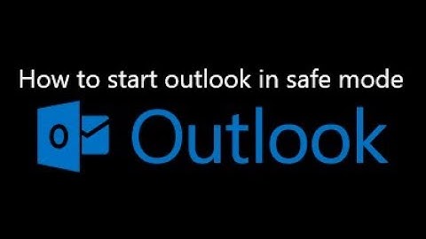 how to open outlook in safe mode