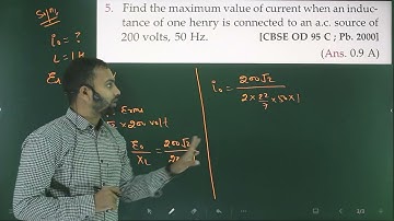 Pfp-5 Alternate current (AC)numericals from SL arora 12th based on inductive & capacitive reactance