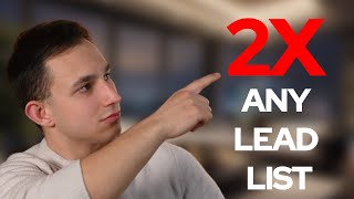 How to DOUBLE your B2B lead lists. (DOUBLE THE LEADS DOUBLE THE REVENUE)