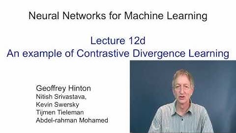 Lecture 12.4 — An example of RBM learning — [ Deep Learning | Geoffrey Hinton | UofT ]