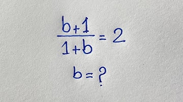 The BIGGEST Pitfall of the Maths Olympiad : b=?