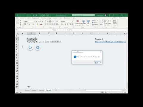 How to use my Awesome Press, Depress & Disable Buttons for Excel