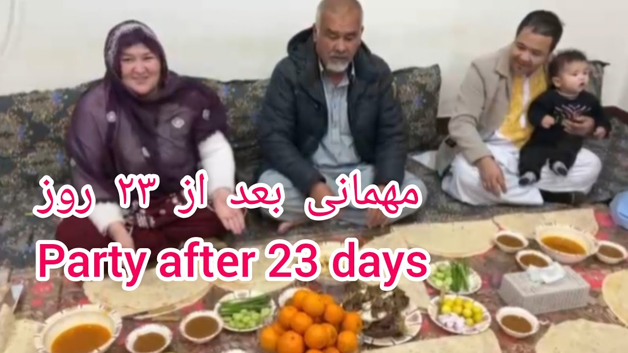 بعد از ۲۳ روز دوباره مهمان خانه پدر 🌸 پذیرایی با قدید خوشمزه 🍲