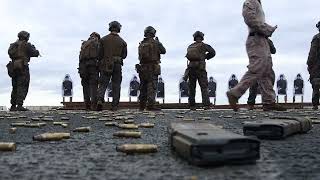 Deck Shoot with U.S. Marines aboard the USS San Antonio (LPD 17)