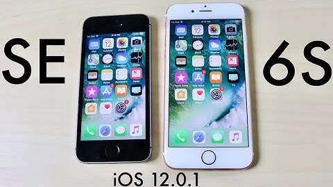 iPHONE 6S Vs iPHONE SE On iOS 12.0.1! (Speed Comparison)