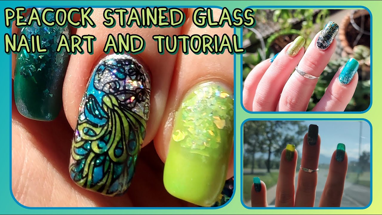 5. Stained Glass Nail Art with Nail Polish - wide 2