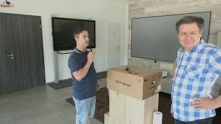 LG BU50NST ProBeam unboxing - 4K Laser-Beamer, Trumotion, webOS