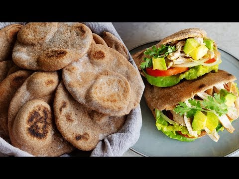 Video Cách làm bánh mì pita nguyên cám không cần lò nướng |... - youtube