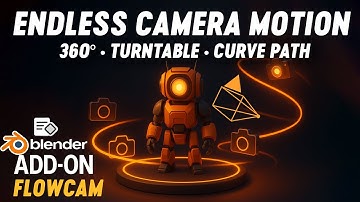 FlowCam: The Ultimate Camera Tool for Blender (360° + Turntable + Path)