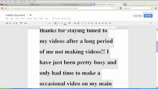 Google Drive Word Processor- My first review on it.
