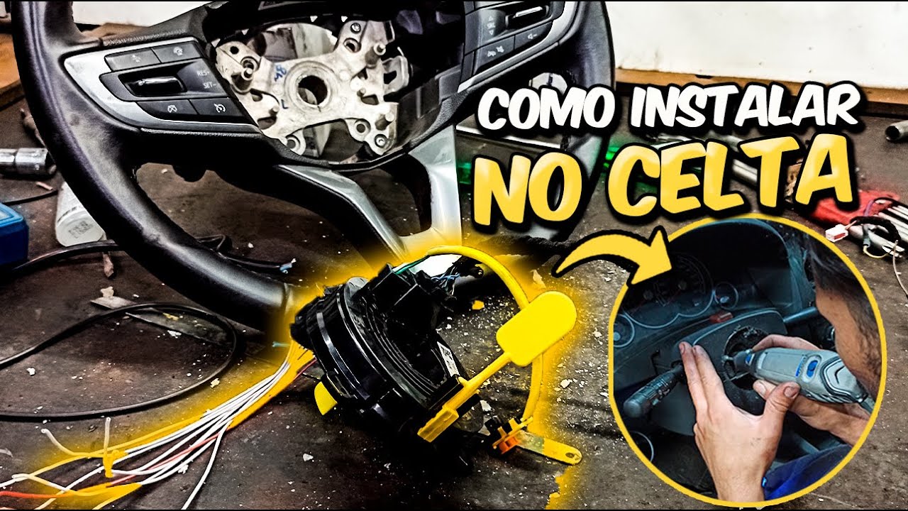 INSTALAÇÃO HARDDISK NO CELTA COM COMANDOS DE VOLANTE