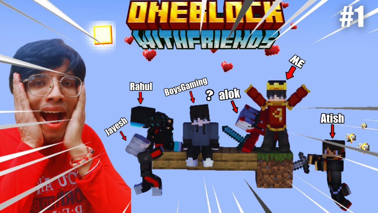 PLAYING ONBLOCK WITH MY FRIENDS II MINECRAFT ONEBLOCK EP 1 II - YouTube