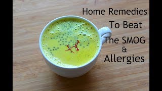 6 Home Remedies For Allergies, Air Pollution - Beat The Smog With Turmeric Milk/Golden Milk