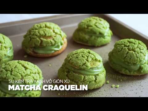 Video Matcha Craquelin - Su Kem Trà Xanh Vỏ Giòn Xù | Bakez... - youtube