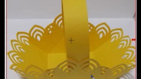 Make  A Basket From A Doily using Make The Cut