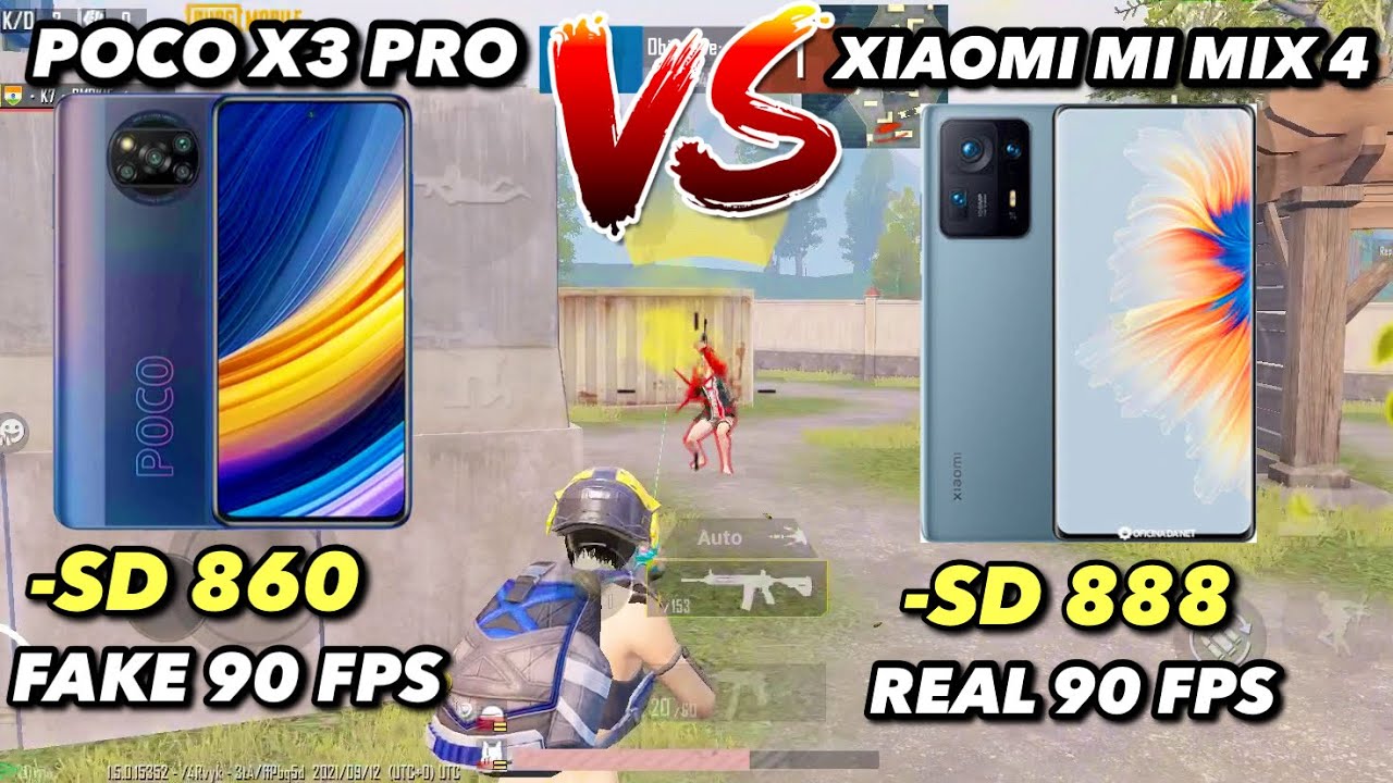 Poco X3 Pro vs Xiaomi Mi Mix 4😱 Pubg Mobile TDM Test🔥 Fake 90 Fps vs Real 90 Fps pubg mobile