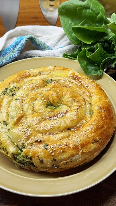 Улитка со шпинатом и сыром🐌🧀 Рецепт в комментариях! #food - YouTube