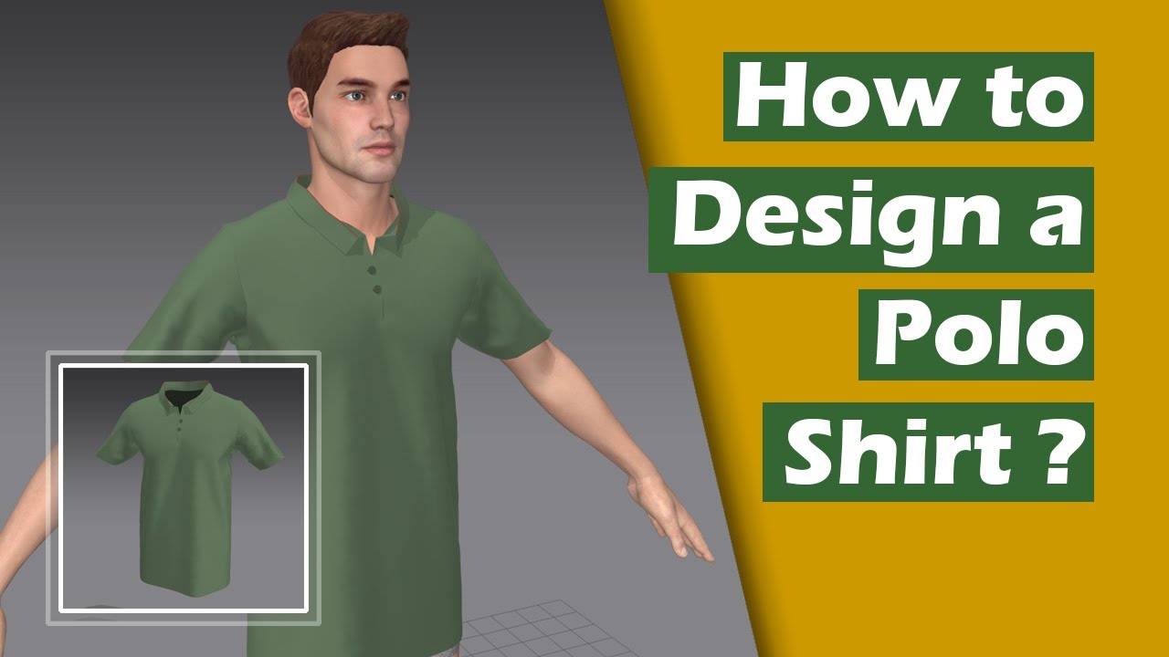 How to design a Polo Shirt in Marvelous Designer? (sv)