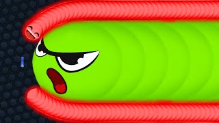 Slither.io Giant Troll Snake vs Hacker Pro Snakes Epic Slitherio Gameplay