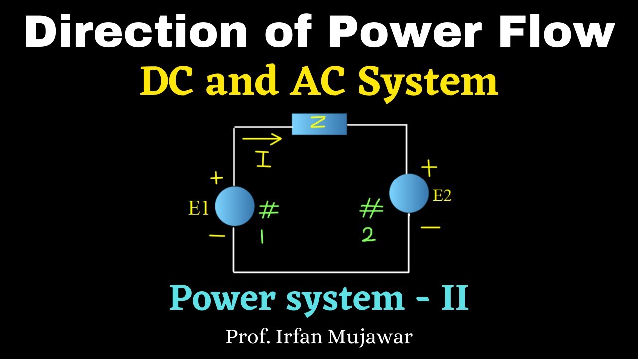 Direction of power flow | Load flow analysis | Power System Prof. Irfan Mujawar - YouTube