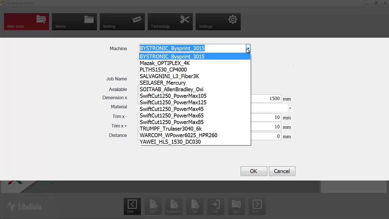 Libellula.WIZARD CAM application dedicated to the programming of any