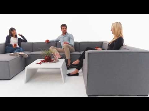 Bormeo Outdoor Lounge Sunbrella Fabric grau