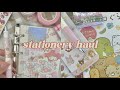 stationerypal haul + journal w/ me 🍓 sanrio, rilakkuma, sumikko gurashi &amp; more!