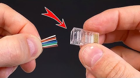 How to connect the Internet connector using a regular screwdriver!