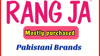 Pakistani brands name || Mostly purchased clothing brands in Pakistan