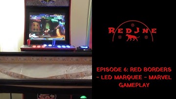 Arcade1Up - Ep. 6: Red borders - LED Marquee - Game-play