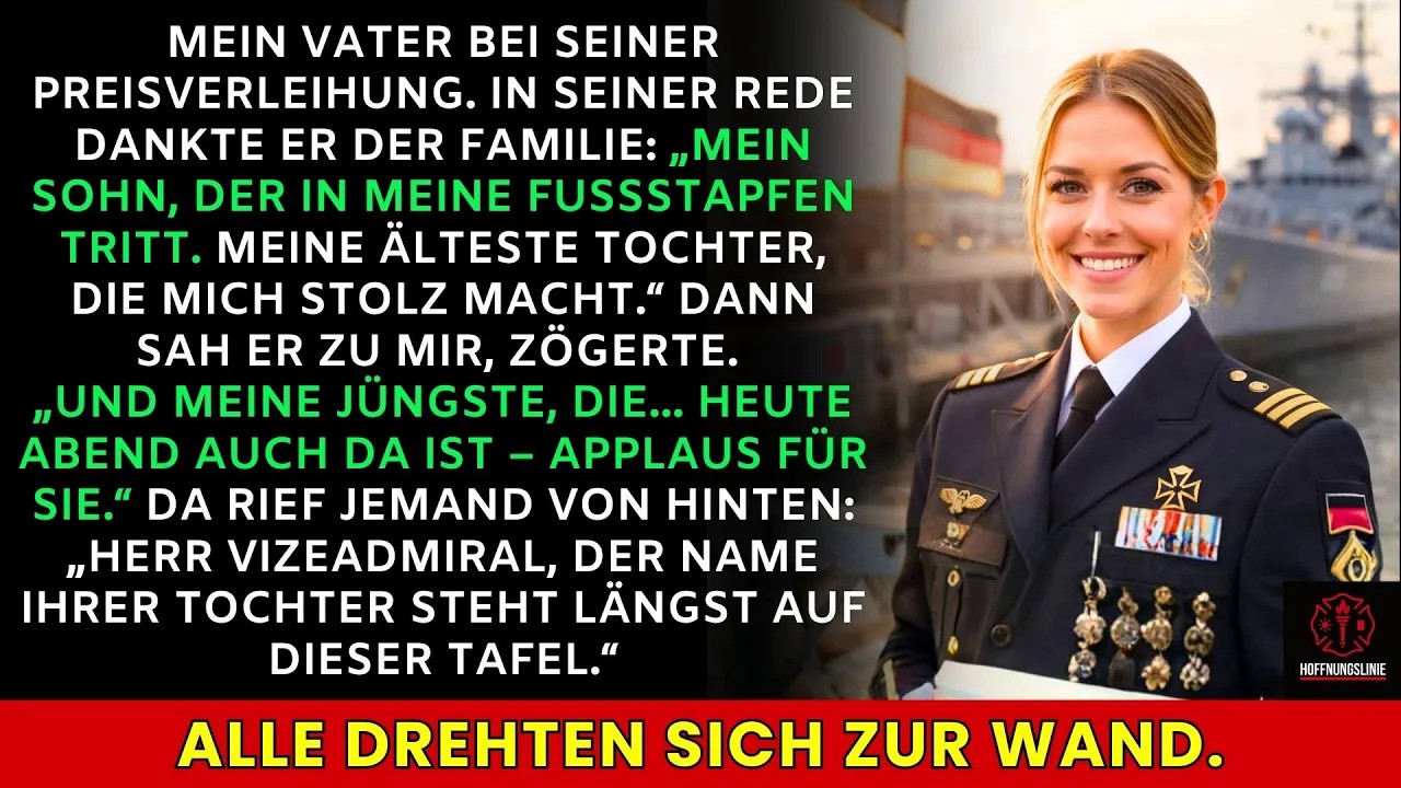 „Und meine Jüngste…“ – dann ruft jemand： „Sir, ihr Name steht schon auf der Ehrentafel!“