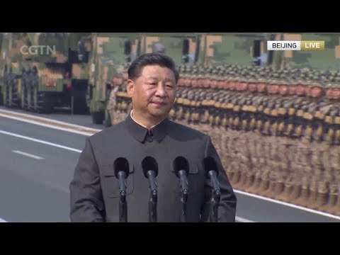 Xi reviews armed forces at China's National Day military parade