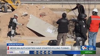 Mexico begins sealing up cross-border tunnel