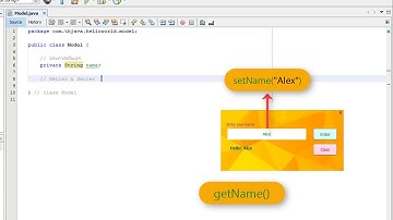 Java GUI MVC #10 สร้างเมธอด Getter และ Setter
