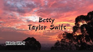 Taylor Swift-Betty (Lyrics Video)